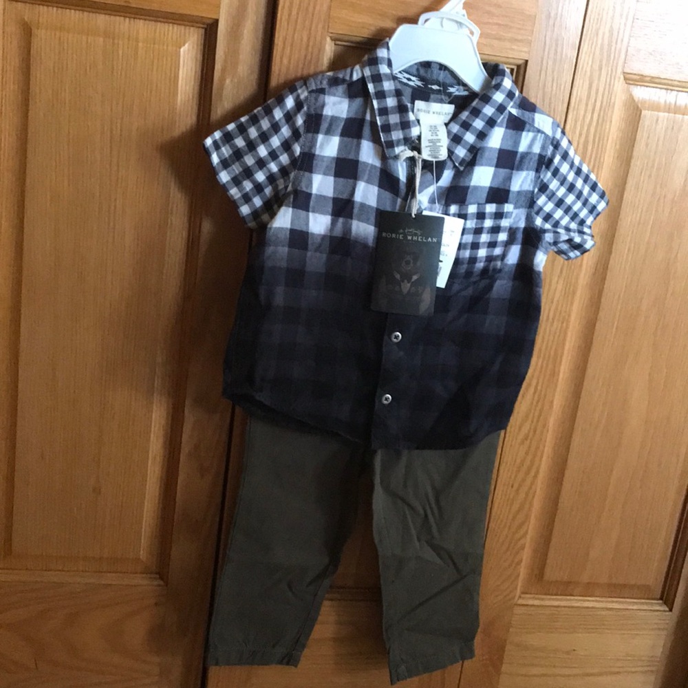 Rorie Whelan shirt and pants